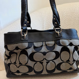 Coach Black Signature Tote Bag