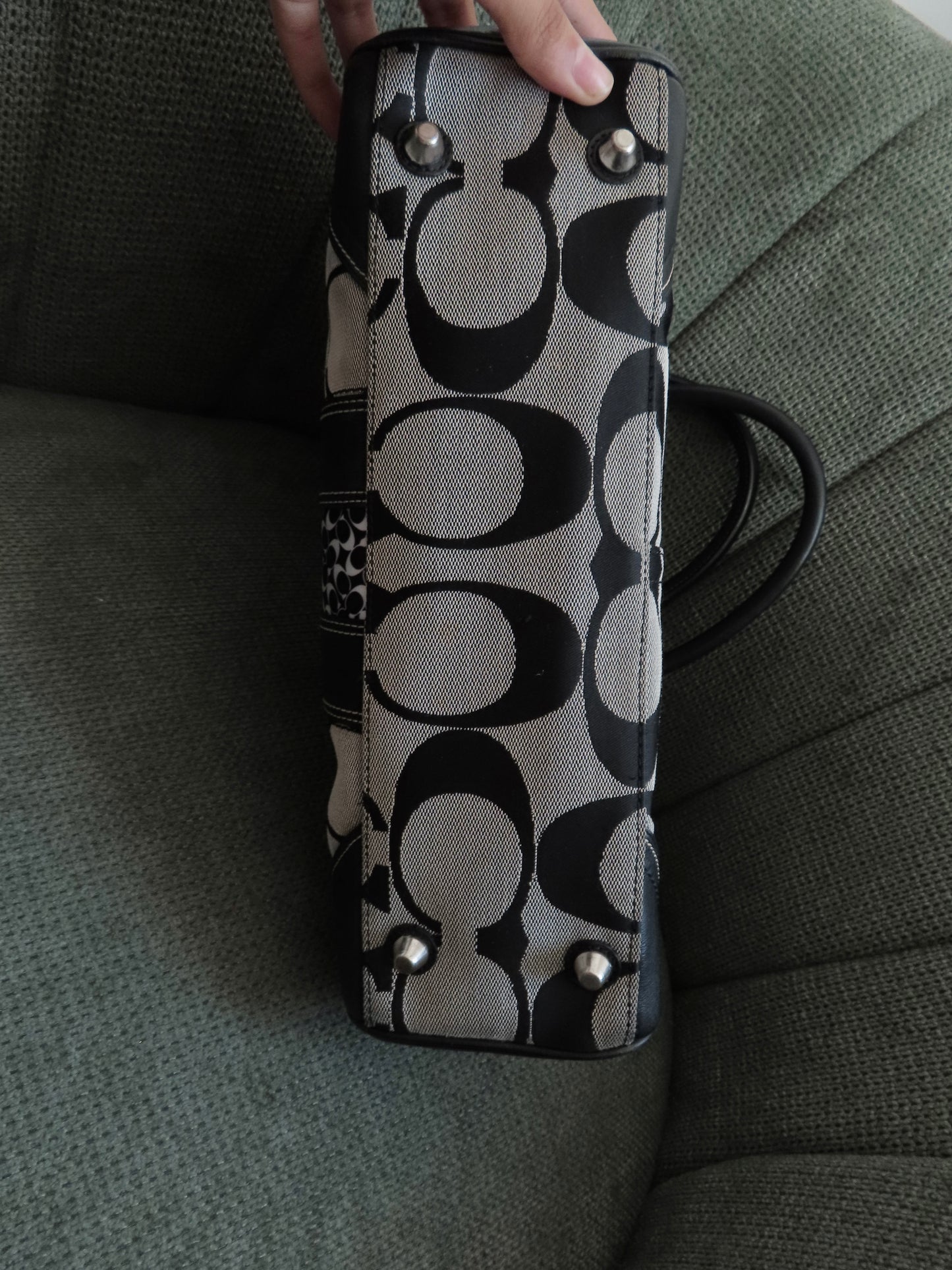 Coach Grey Hamptons Carry-All Bag