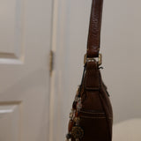 Coach Tan Brown Demi Hamptons Buckle Bag