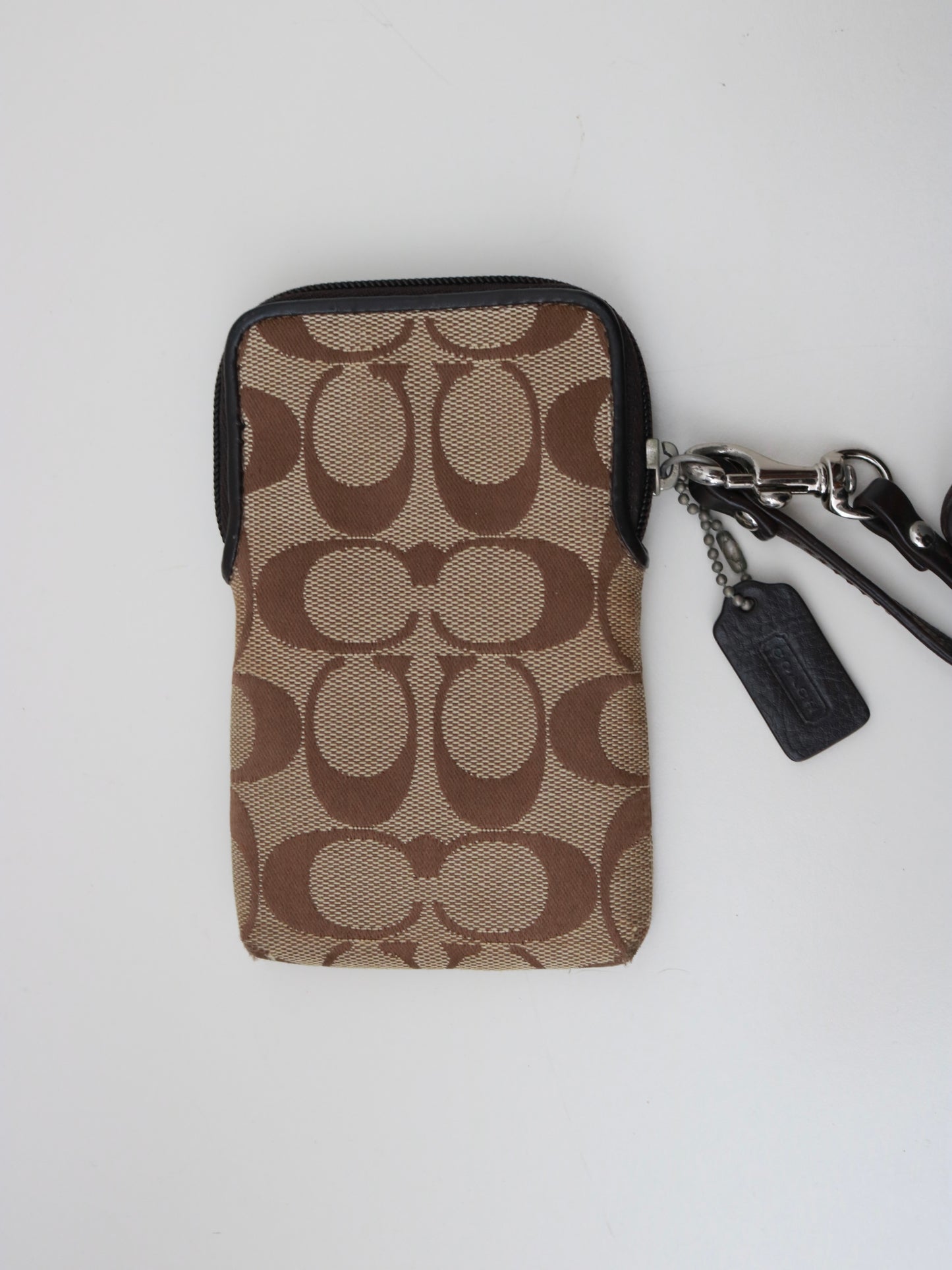 Coach Brown Signature Digi Cam Case