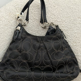 Coach Black Optic Print Maggie Bag