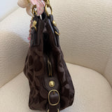 Coach Brown Signature Maggie Bag