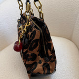 Coach Satin Leopard Tote Carry-All