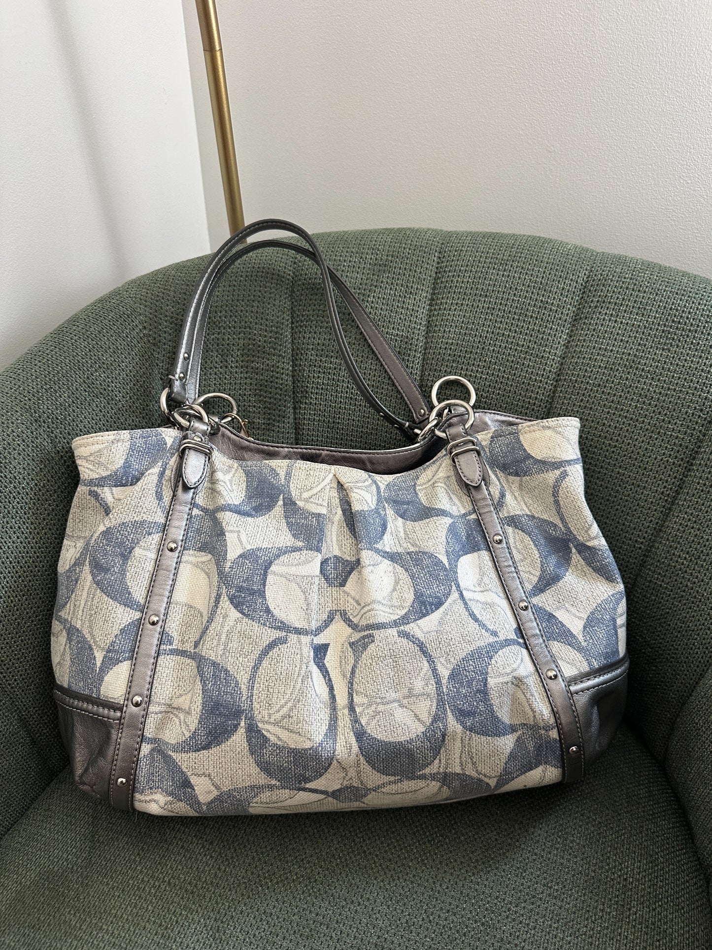 Coach Blue Denim Tote Bag