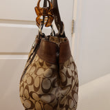 Coach Brown Pleated Soho Tote Bag