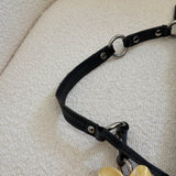 Coach Black Signature Medium Carly Bag