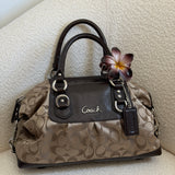 Brown Coach Signature Ashley Bag