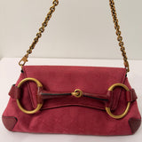 Pink Gucci Horsebit Chain Bag