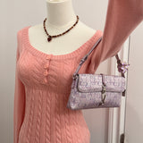 Coach Lilac Purple Optic Lurex Shoulder Bag Set