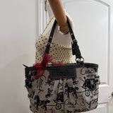 Coach Grey Carriage Tote Bag