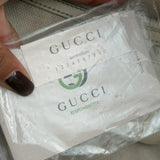 White Leather Gucci Soho Double-G Tote