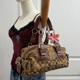Brown Coach Signature Soho Mia Satchel Bag