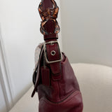 Coach Red Leather Hamptons Shoulder Bag
