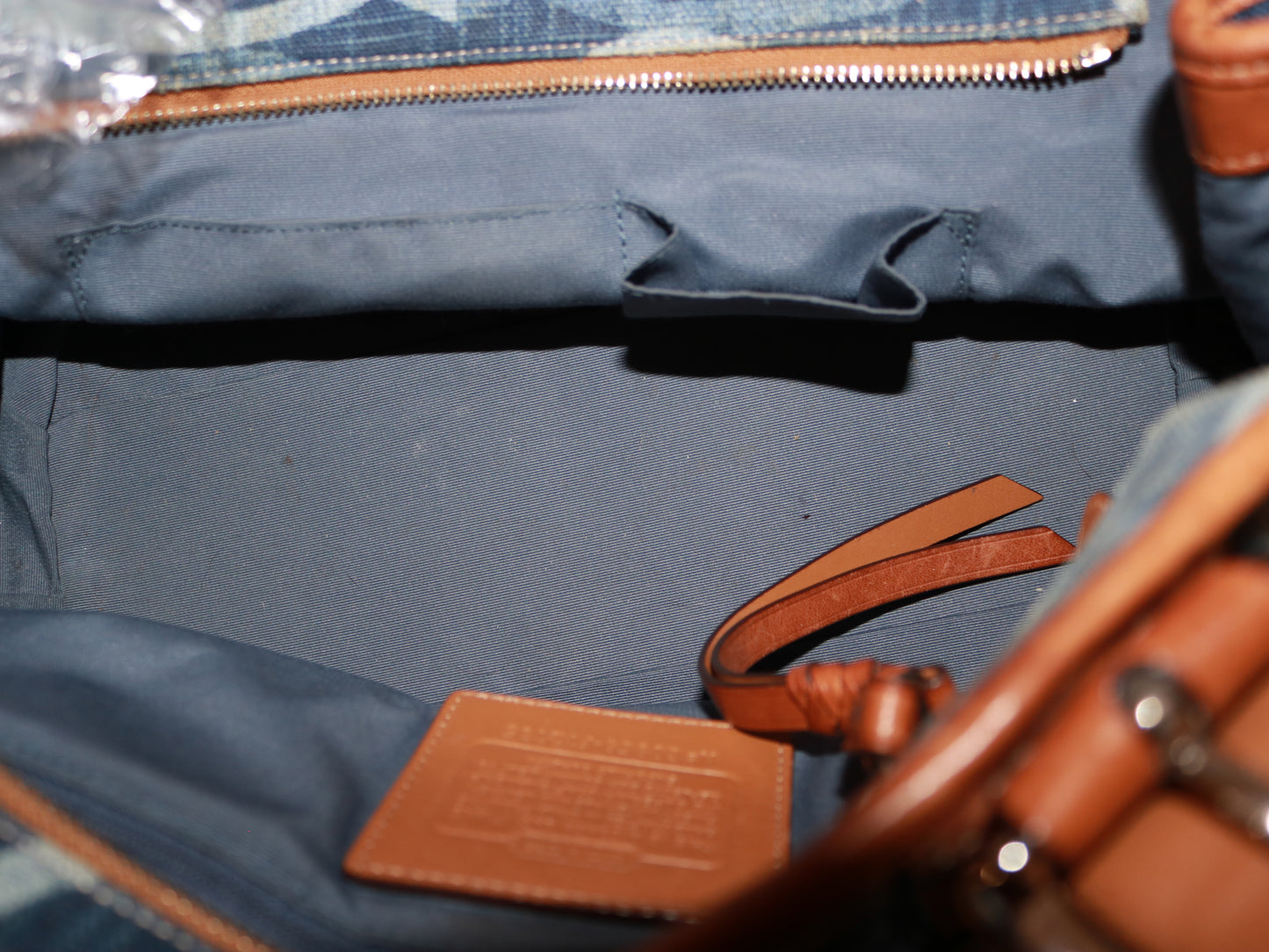 Rare Coach Denim Tote Bag