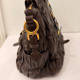 Brown Prada Nappa Shoulder Bag