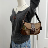 Coach Brown Suede Mini Soho Bag