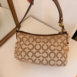 Coach Brown Op Art Madison Mini Bag