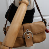 Coach Tan Double Pocket Soho Bag