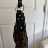 Brown Fendi Zucca Chef Shoulder Bag
