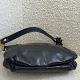 Coach Black Patent Leather Poppy Shoulder Bag