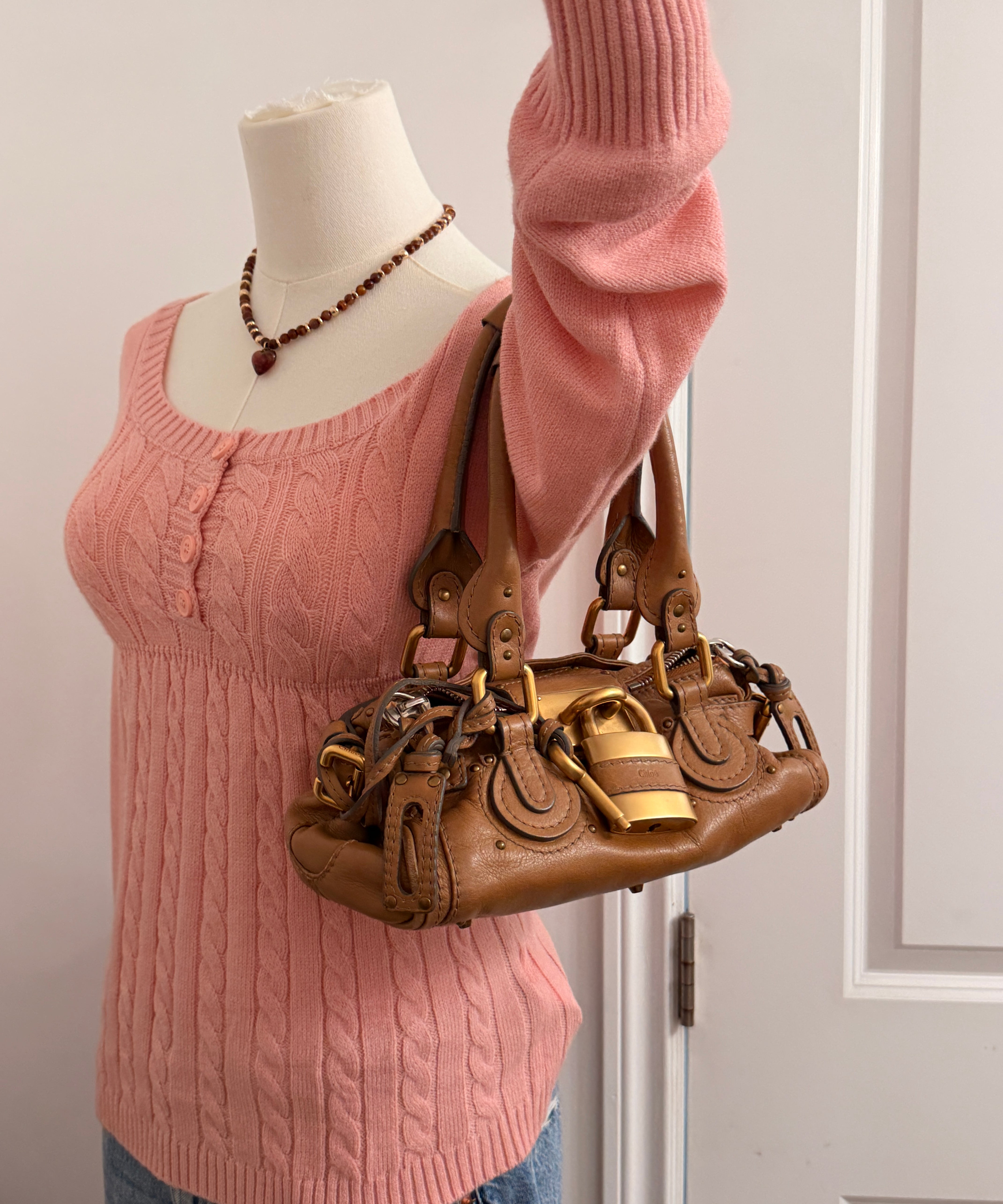Chloe Mini Paddington Leather Tan Handbag