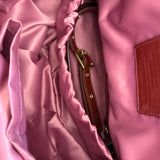 Coach Burgundy Peyton Patent Leather Turnlock Legacy Bag