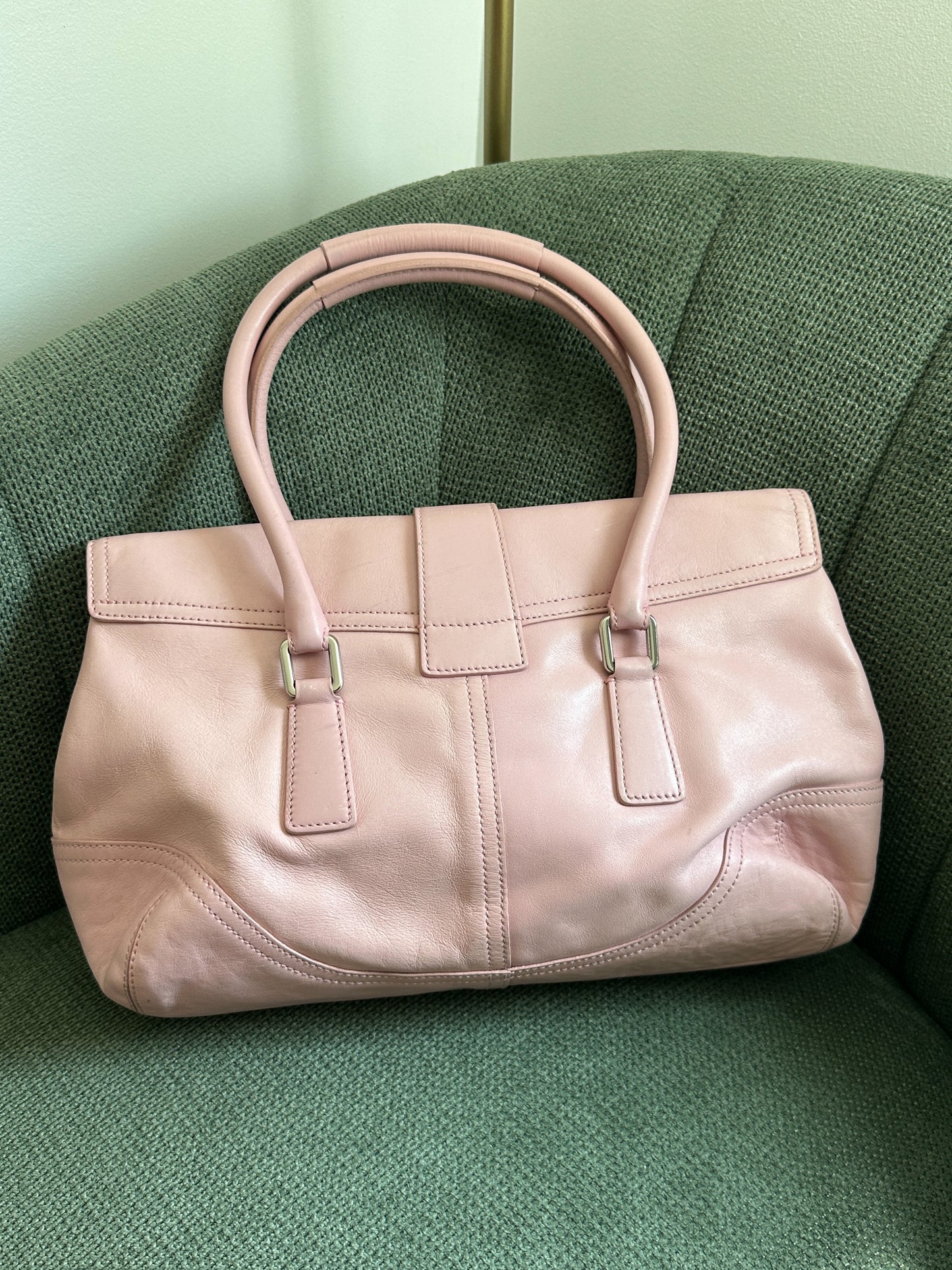 Coach Pastel Pink Satchel Bag