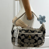 Coach Navy Signature Ergo Bag