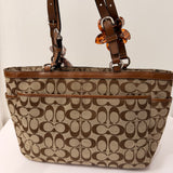 Coach Brown Signature Gallery Tote Bag