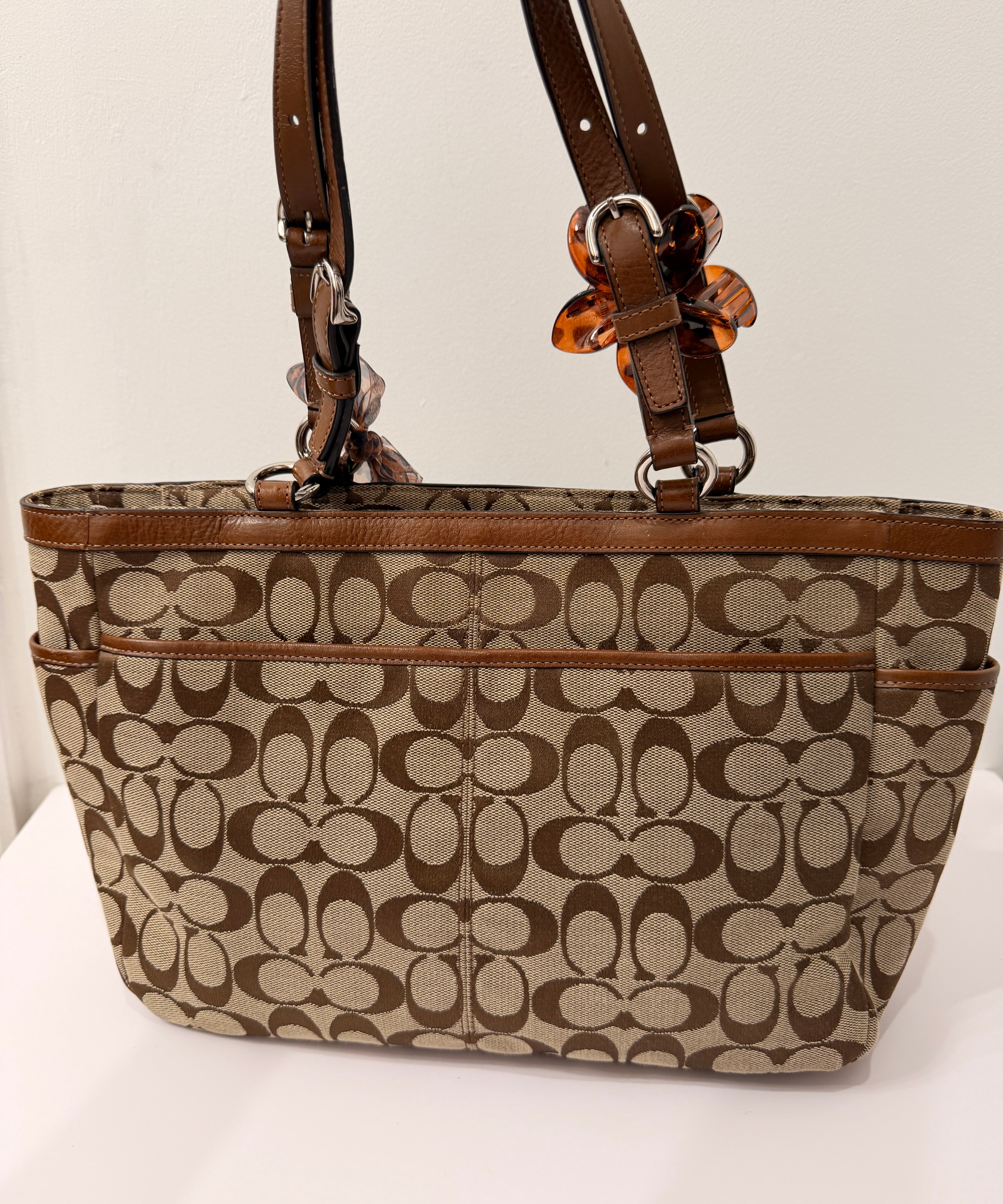 Coach Brown Signature Gallery Tote Bag