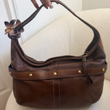 Rare Brown Coach Ergo Large Belted Shoulder Bag