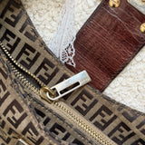 Fendi Zucchino Hobo Shoulder Bag