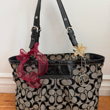 Grey Coach Signature Tote Bag