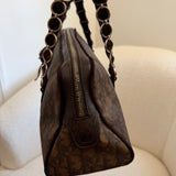 Brown Dior Romantique Trotter Hand Bag