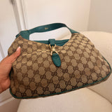 Teal Gucci Jackie Shoulder Bag
