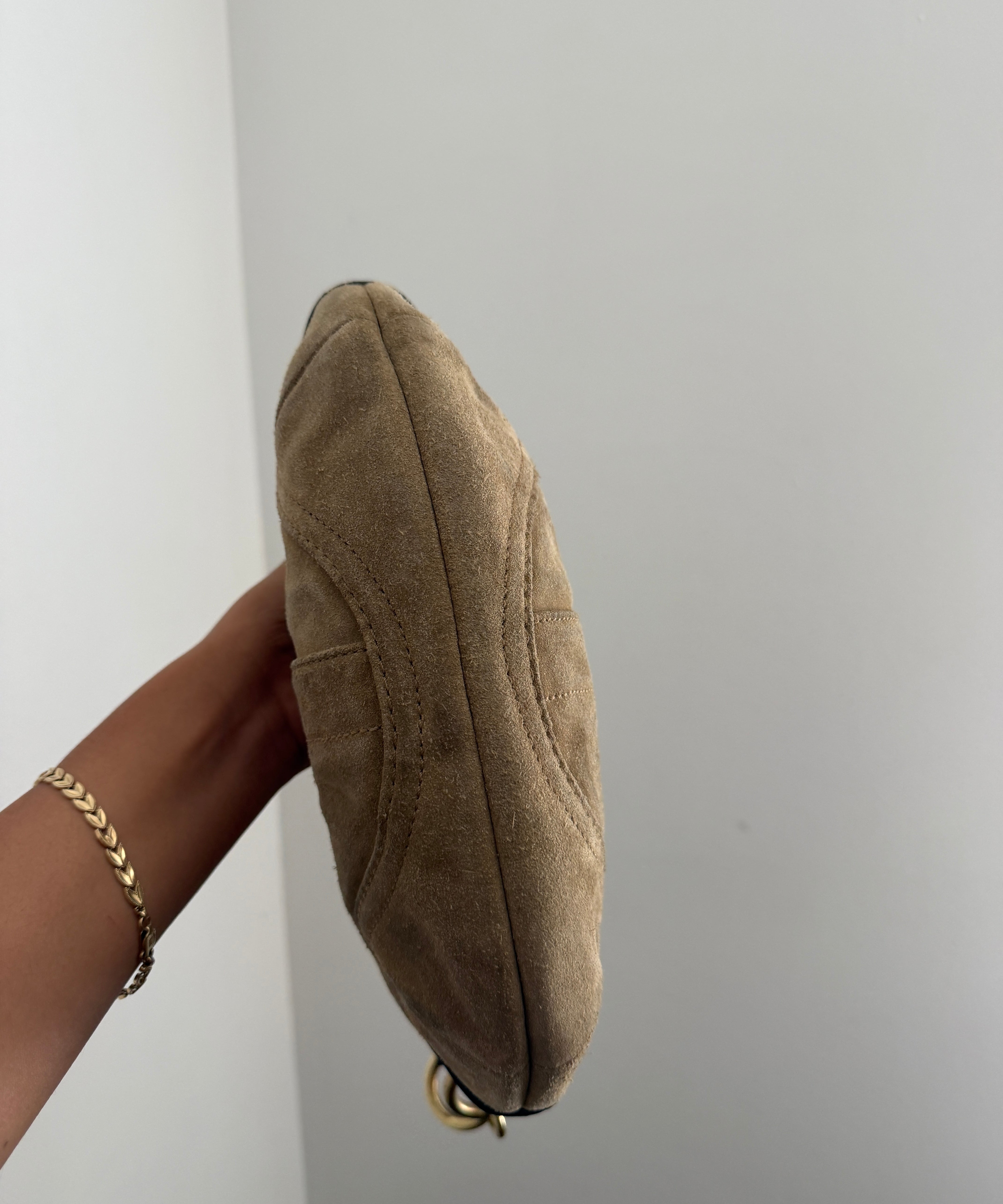 Rare Coach Suede Studded Mini Hobo Bag