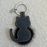 Rare Coach Black Cat Keychain