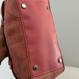 Rare Coach Salmon Suede Kisslock Hand Bag
