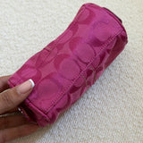 Coach Pink Signature Cosmetic Case