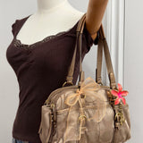 Rare Coach Gold Signature Bonnie Satchel Bag