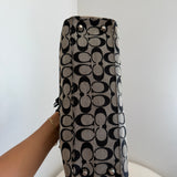 Coach Grey Signature Hamptons Carry-All Bag