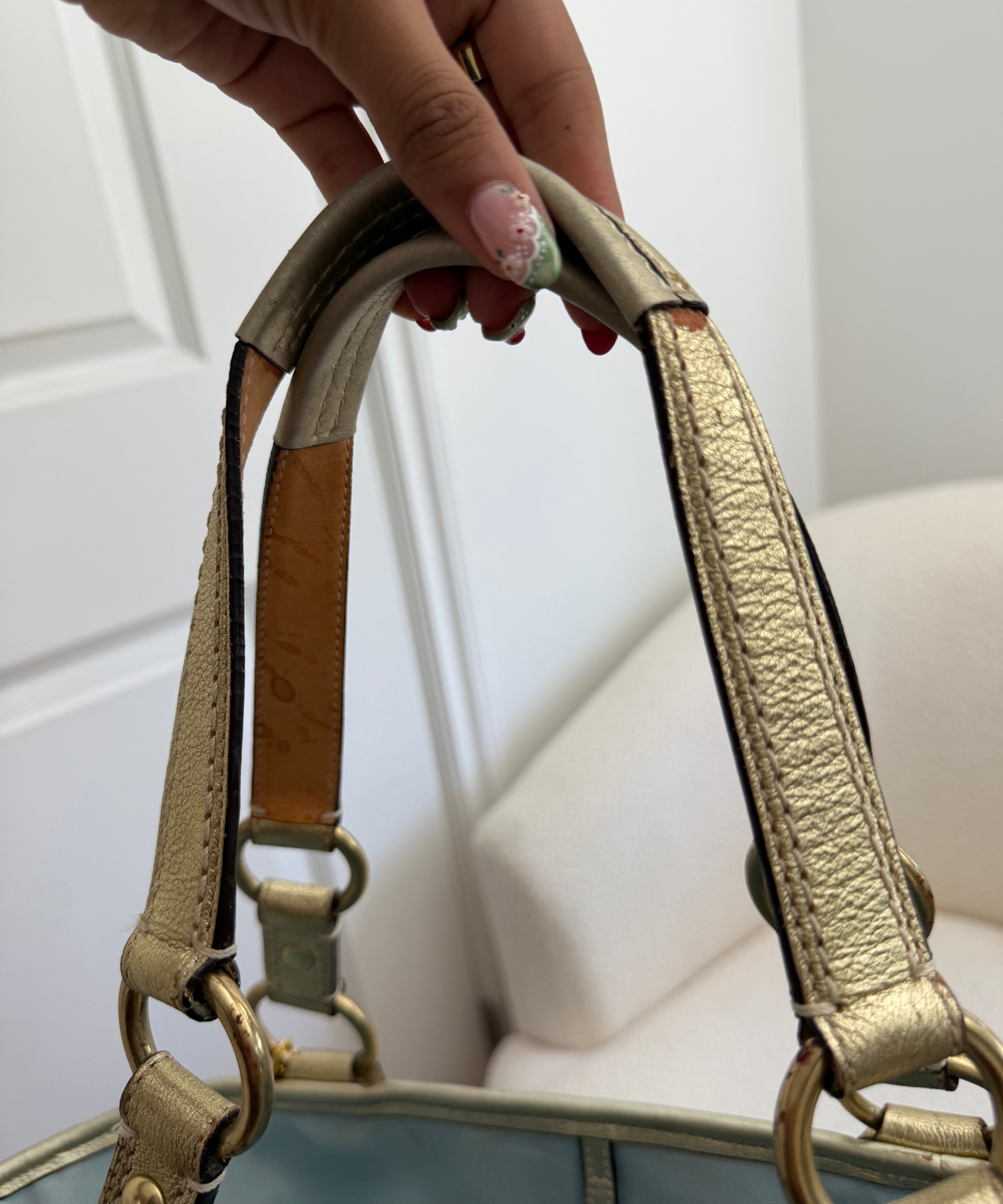 Coach Summer Legacy Bucket Woven Tote Bag