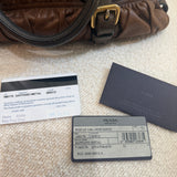 Brown Prada Nappa Shoulder Bag