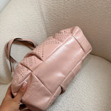 Coach Pink Leather Eyelet Maggie Shoulder Bag