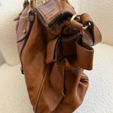 Miu Miu Tan Vitello Lux 2-Way Leather Hand Bag