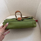Coach Green Nubuc Leather Chelsea Shoulder Bag