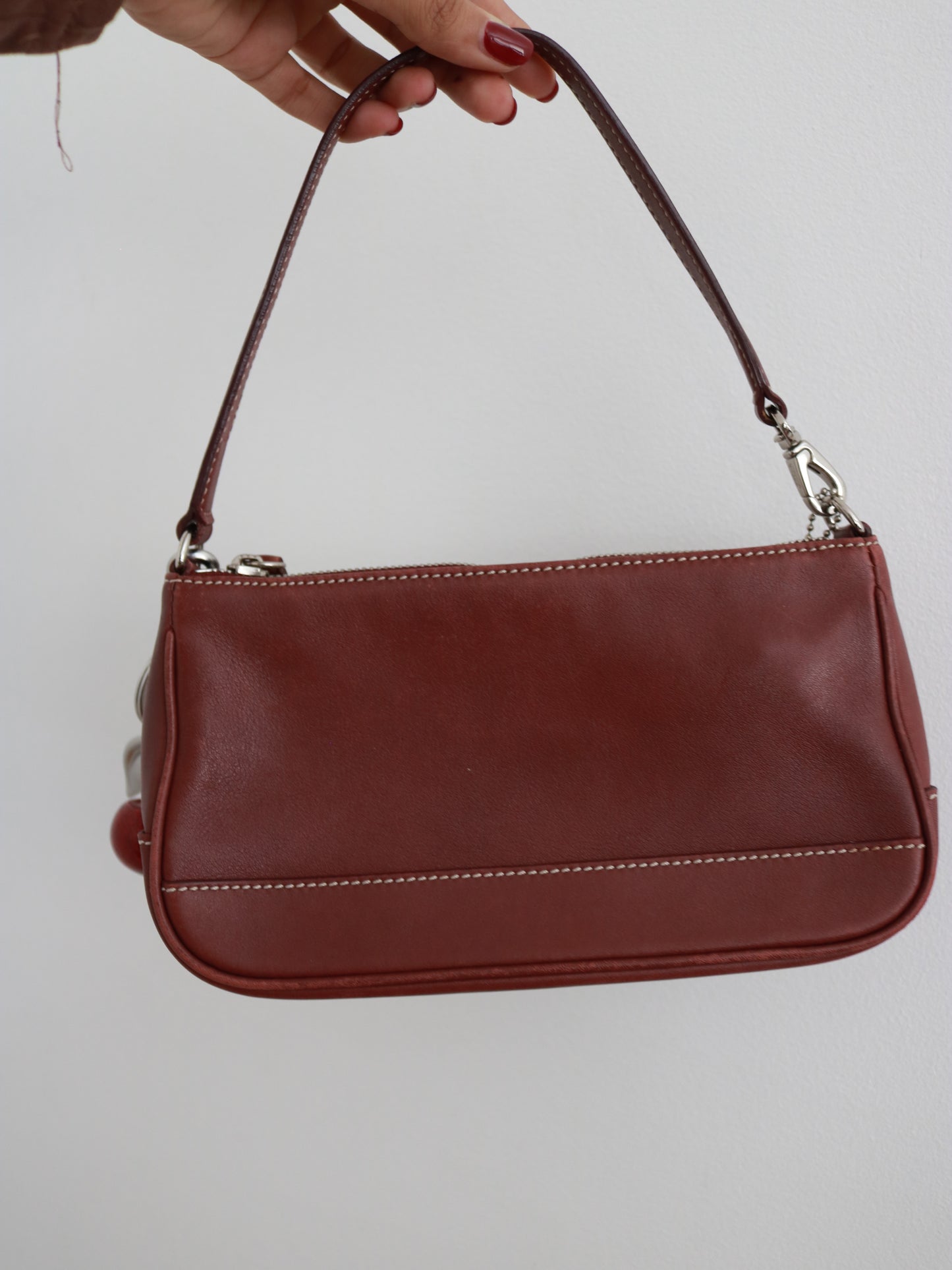 Coach Burgundy Demi Hamptons Bag