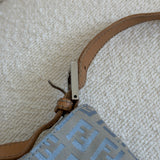 Fendi Signature Light Blue Mamma Baguette Bag