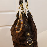 Coach Brown Leather Maggie Shoulder Bag