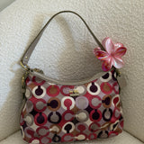 Coach Red Op Art Shoulder Bag